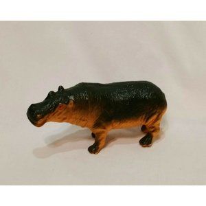 Hippopotamus Hippo Figure Gray Tan 4.5"  1998 TM P